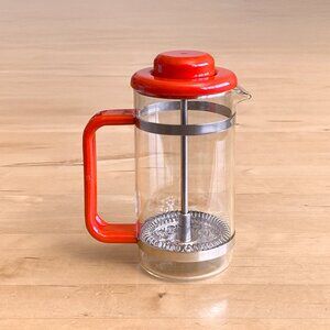 Vintage Classic Bodum Bistro French Press Coffee Maker Red